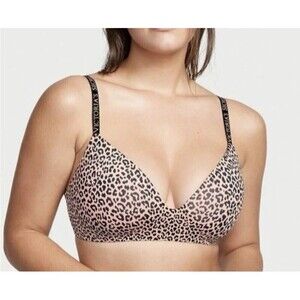 Victoria's Secret No Wire/Sans Armature Bra Cheetah Print Size 36DDD Preowned